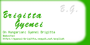 brigitta gyenei business card